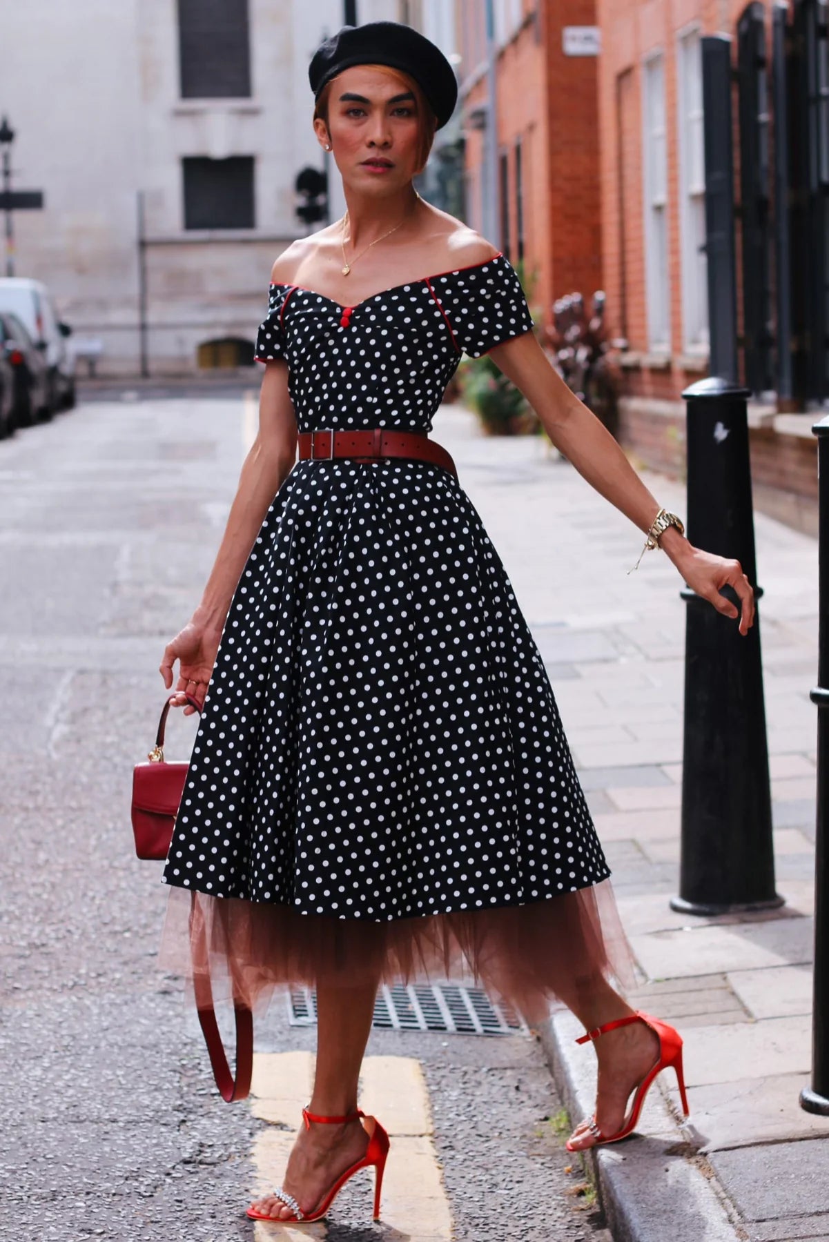 strapless open back dress Lily | Off Shoulder Swing Dress