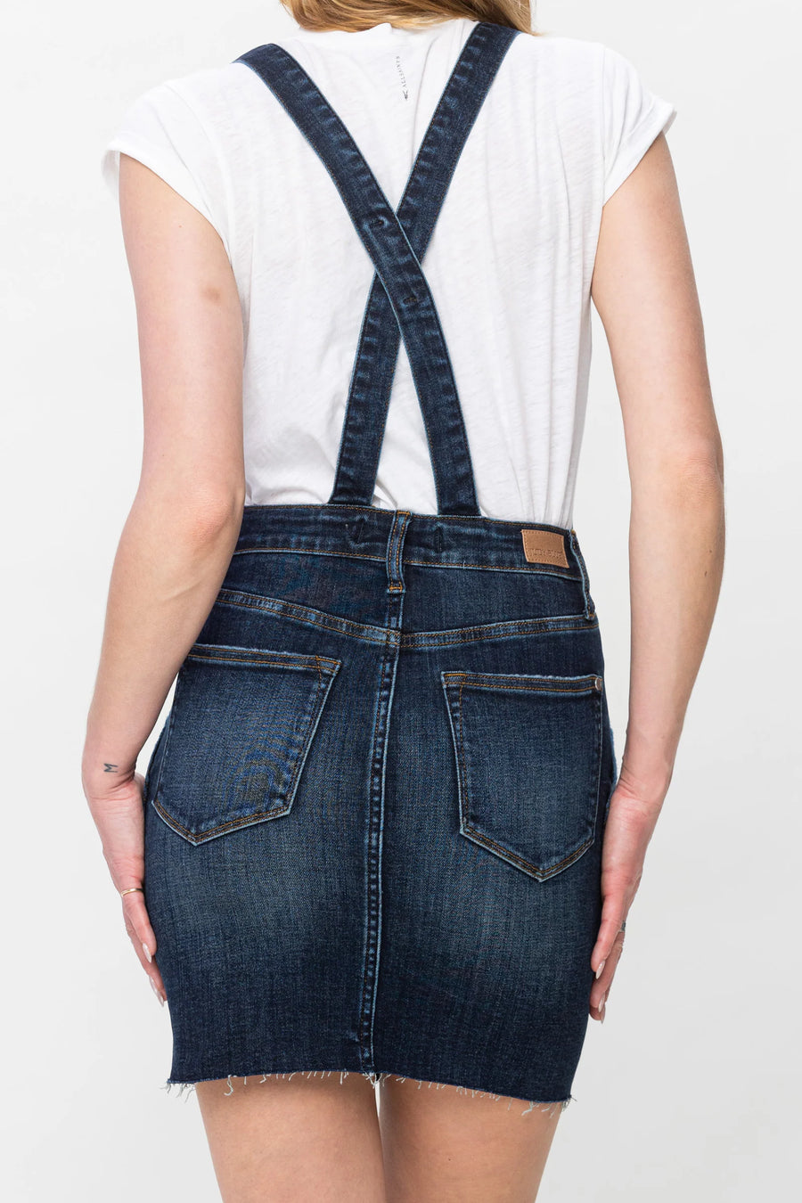 Nia | HIgh Waist Denim Overall Skirt (Judy Blue Style 2810)