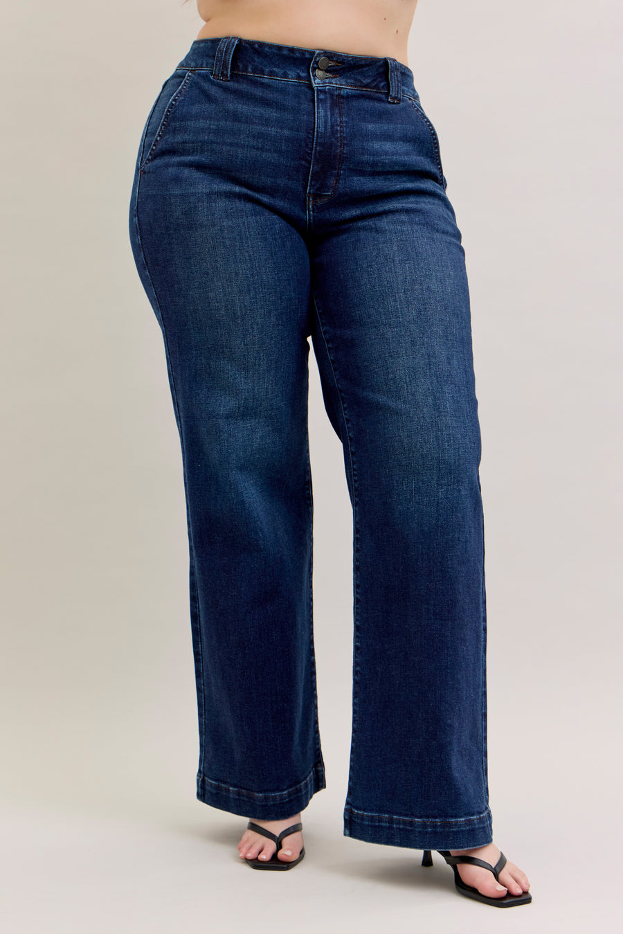 Daniella | High Waist Trouser Wide Leg | Judy Blue Style 82678 | Short, Regular and Long