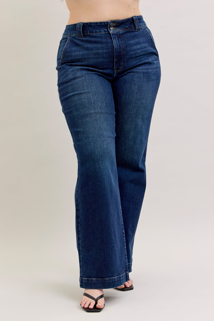 Daniella | High Waist Trouser Wide Leg | Judy Blue Style 82678 | Short, Regular and Long