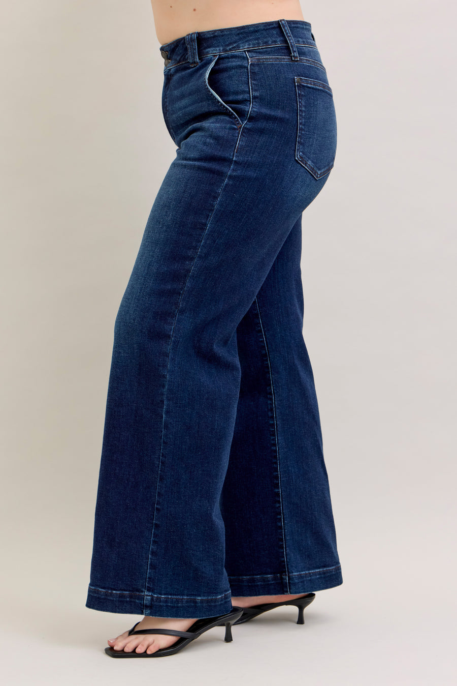 Daniella | High Waist Trouser Wide Leg | Judy Blue Style 82678 | Short, Regular and Long