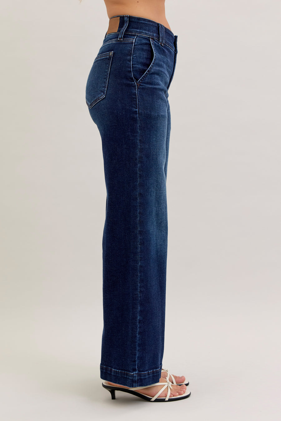 Daniella | High Waist Trouser Wide Leg | Judy Blue Style 82678 | Short, Regular and Long