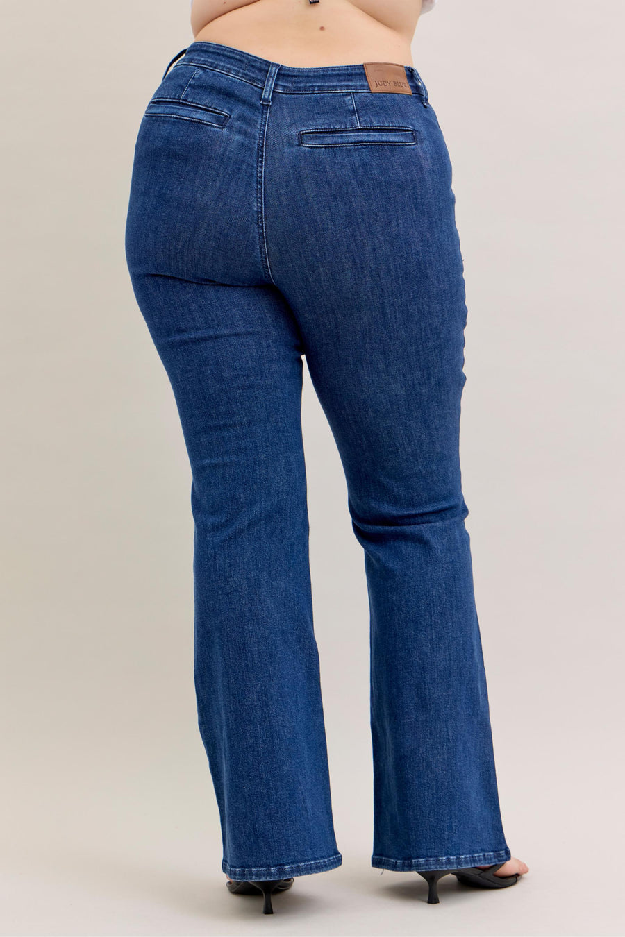 Lucy | High Waist Flare With Patch Pockets (Judy Blue Style 881025)