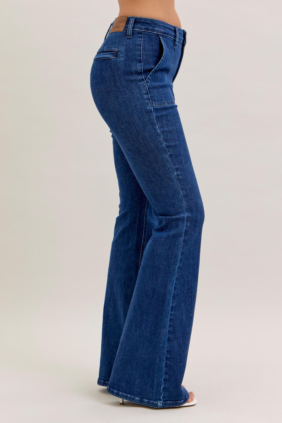 Lucy | High Waist Flare With Patch Pockets (Judy Blue Style 881025)