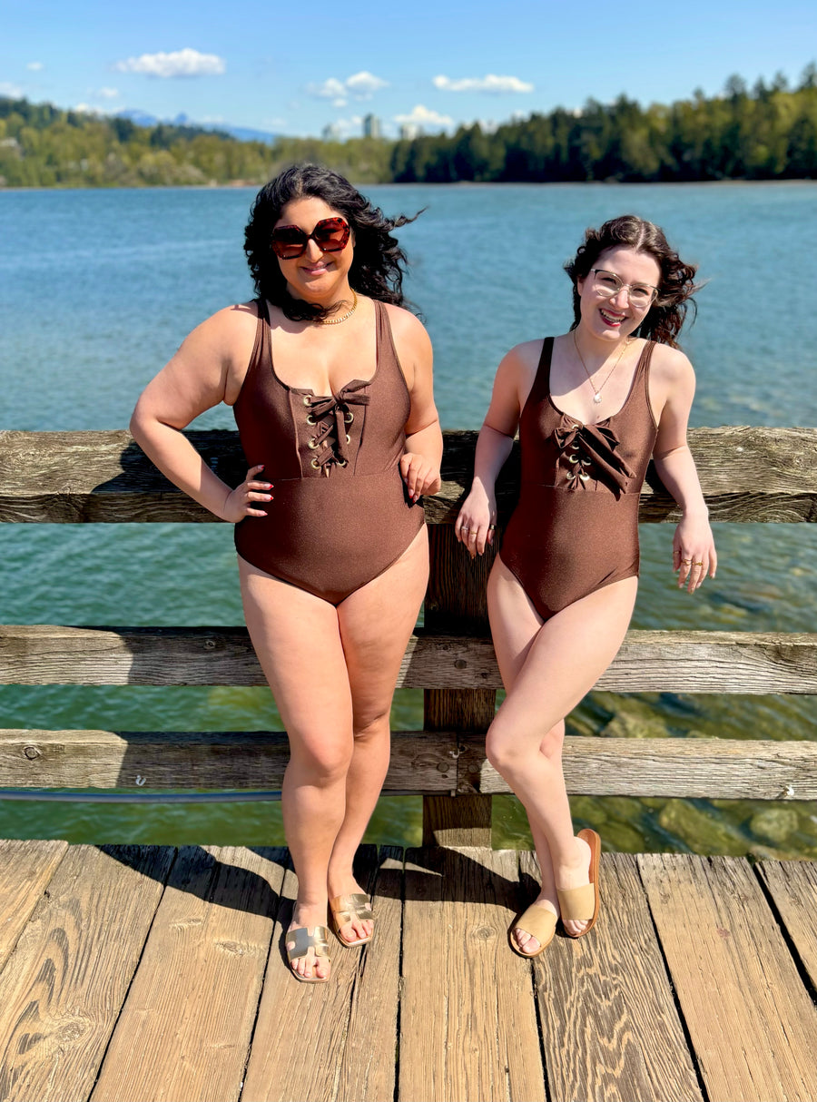 Coastal Couture | One Piece Swimsuit | Chocolate
