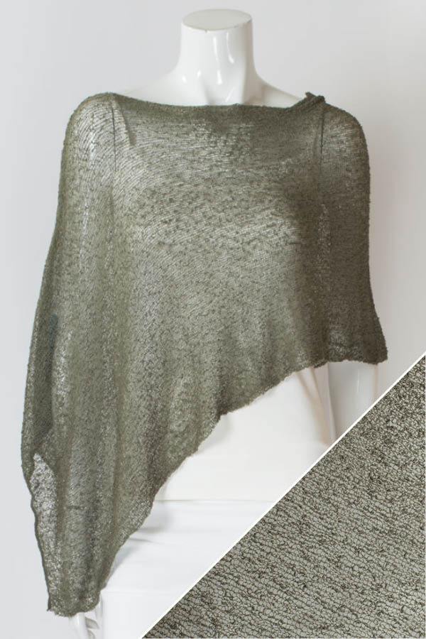 Knit Poncho | Khaki