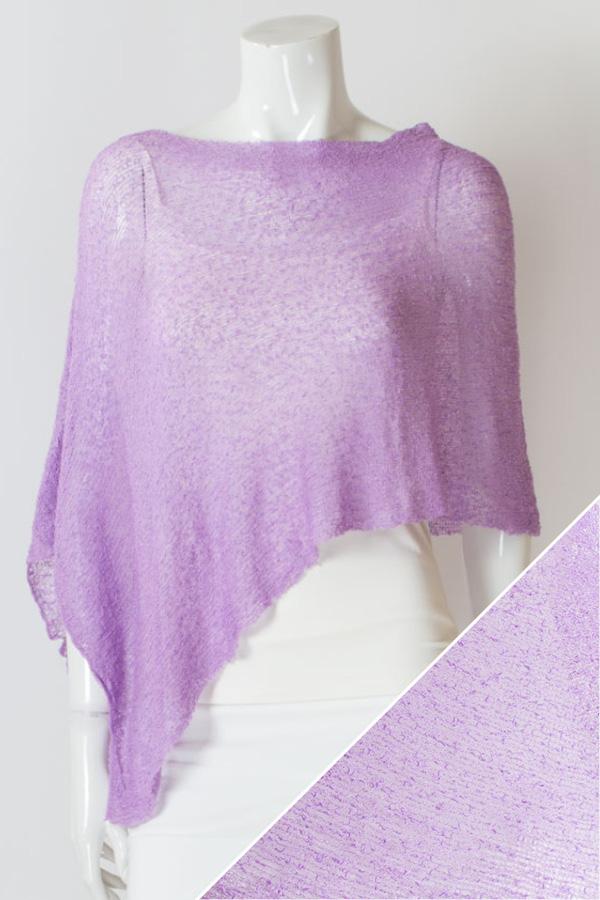 Knit Poncho | Lavender