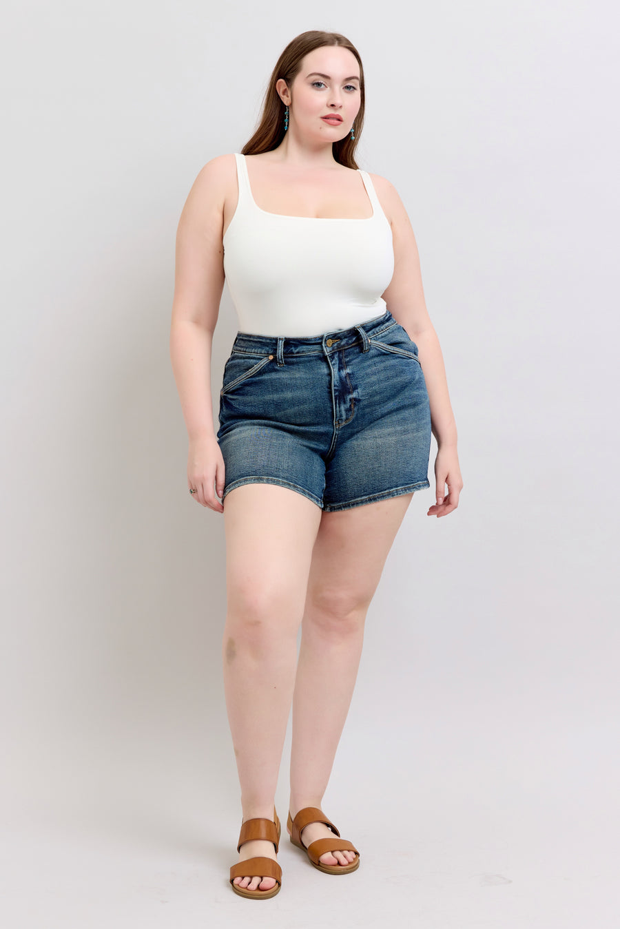 Georgia | High Waist Shield Back Pocket Shorts (Judy Blue Style 150301)