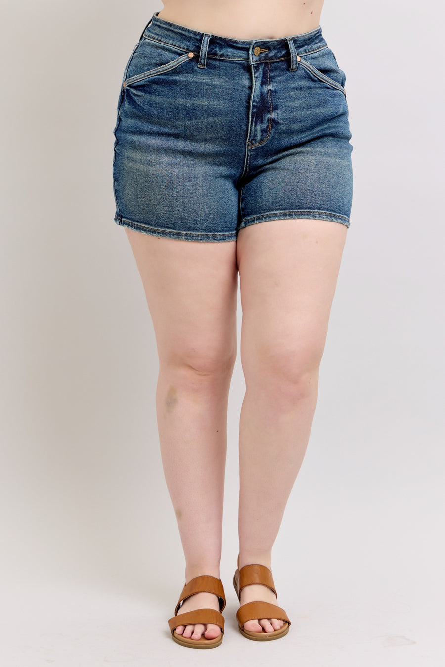 Georgia | High Waist Shield Back Pocket Shorts (Judy Blue Style 150301)