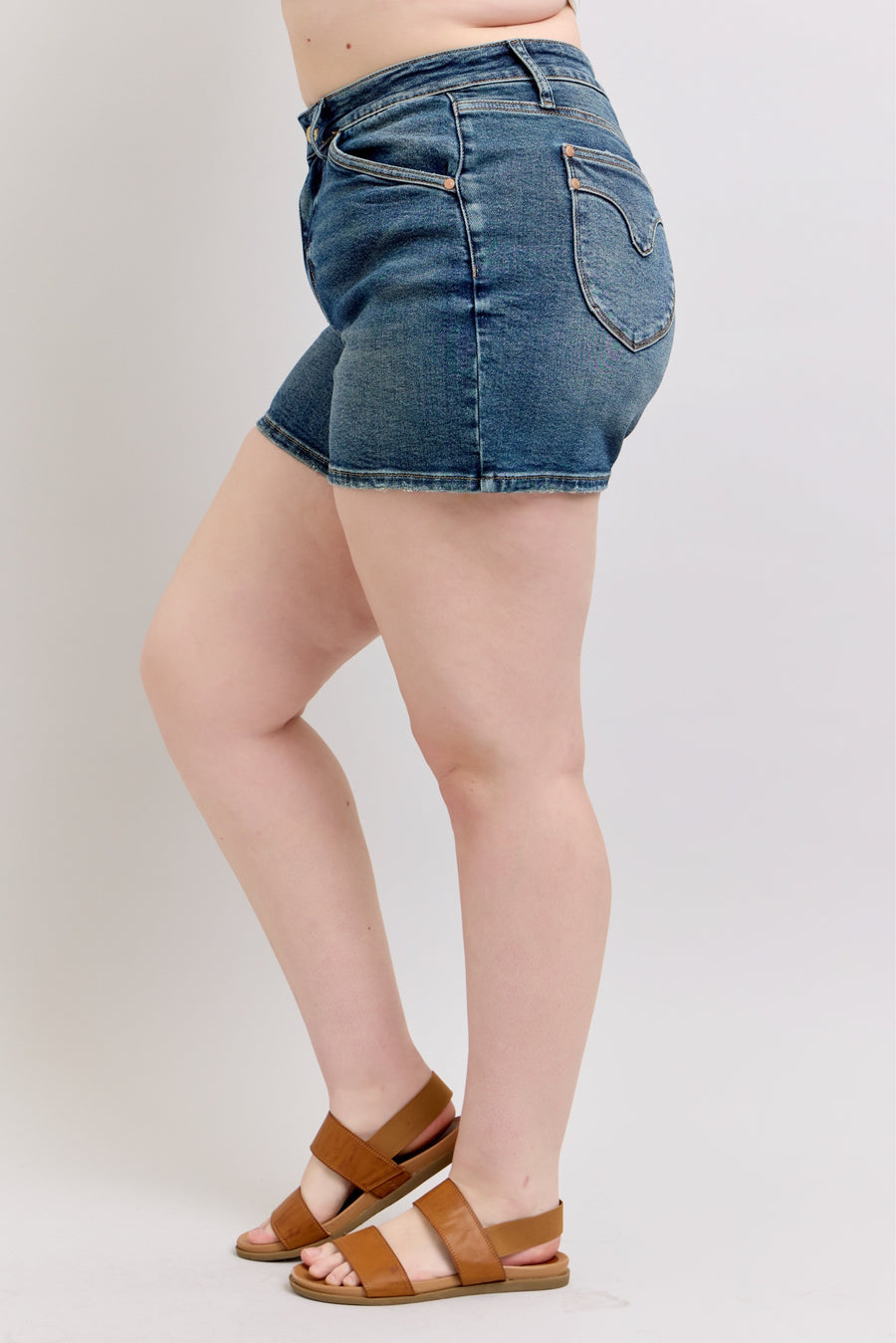 Georgia | High Waist Shield Back Pocket Shorts (Judy Blue Style 150301)