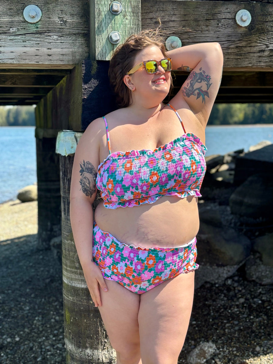 Amalfi Blooms | 2 Piece Swim Set | Warm Flora