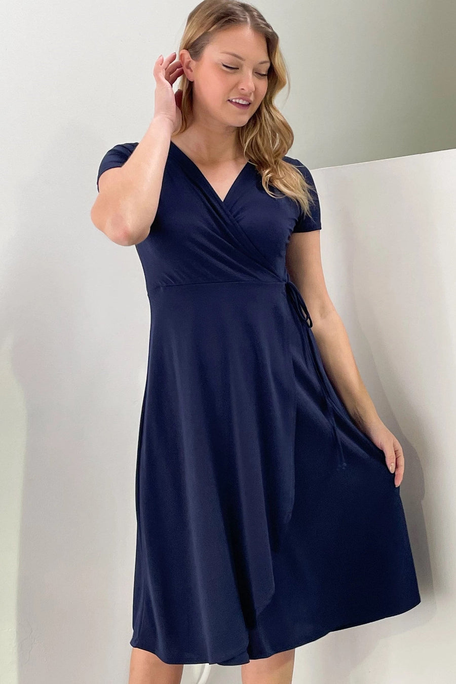 Kimberley Wrap Dress | Navy *Bestseller*