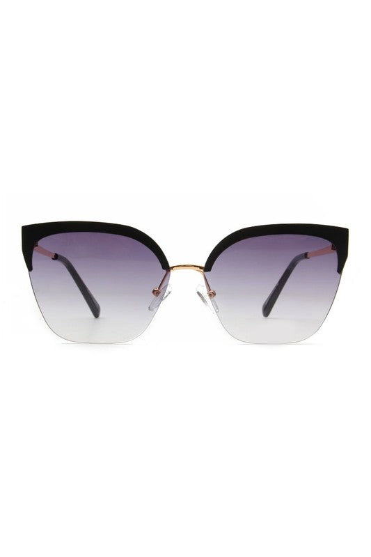 Half Frame Cat Eye Fashion Sunglasses