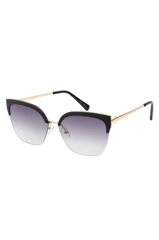 Half Frame Cat Eye Fashion Sunglasses