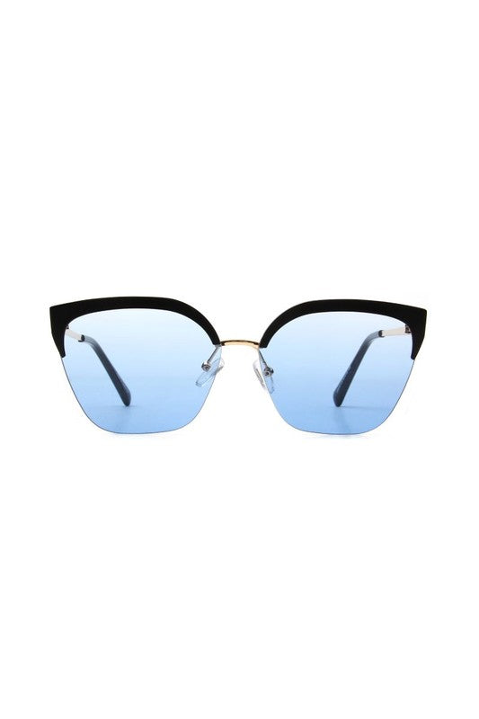 Half Frame Cat Eye Fashion Sunglasses