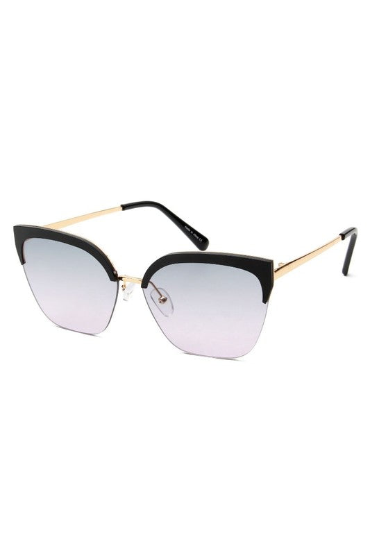 Half Frame Cat Eye Fashion Sunglasses