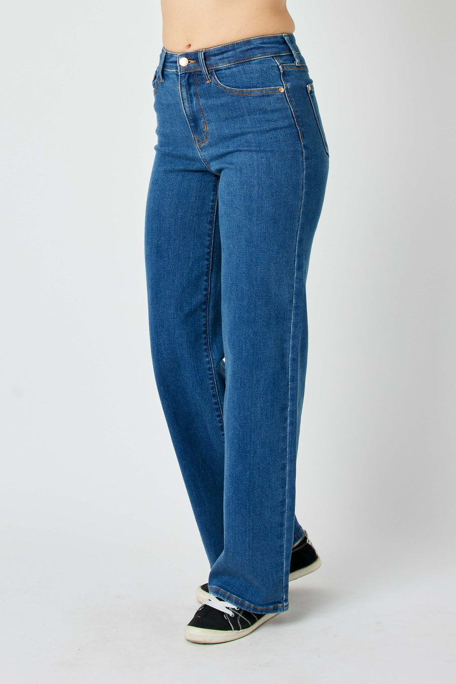 Farrah | High Waist Vintage Wide Jeans (Judy Blue Style 82553)