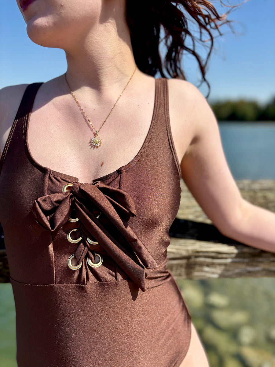 Coastal Couture | One Piece Swimsuit | Chocolate