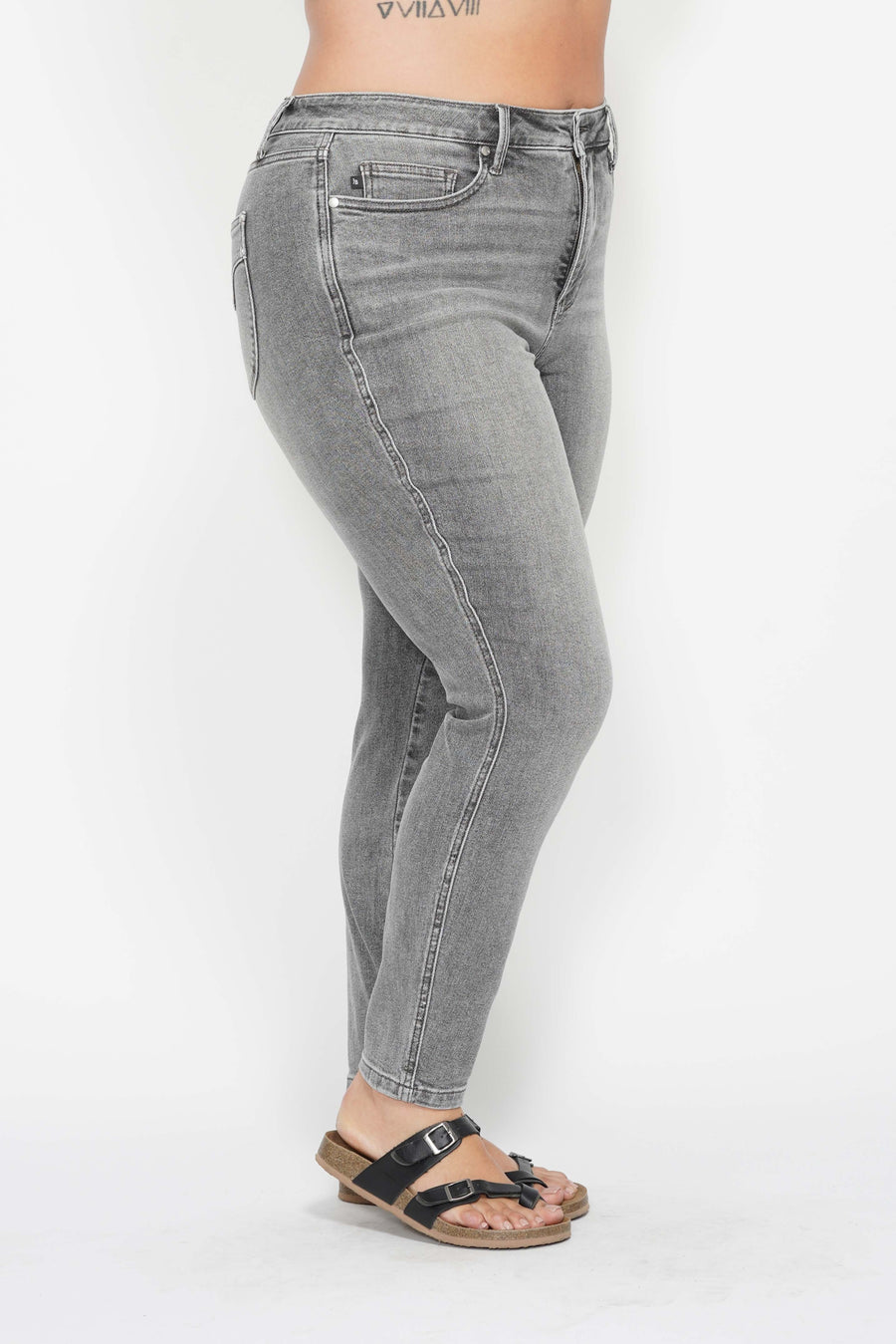 Frances | Mid Rise Tummy Control Shield Pockets Skinny (Judy Blue Style 88862)