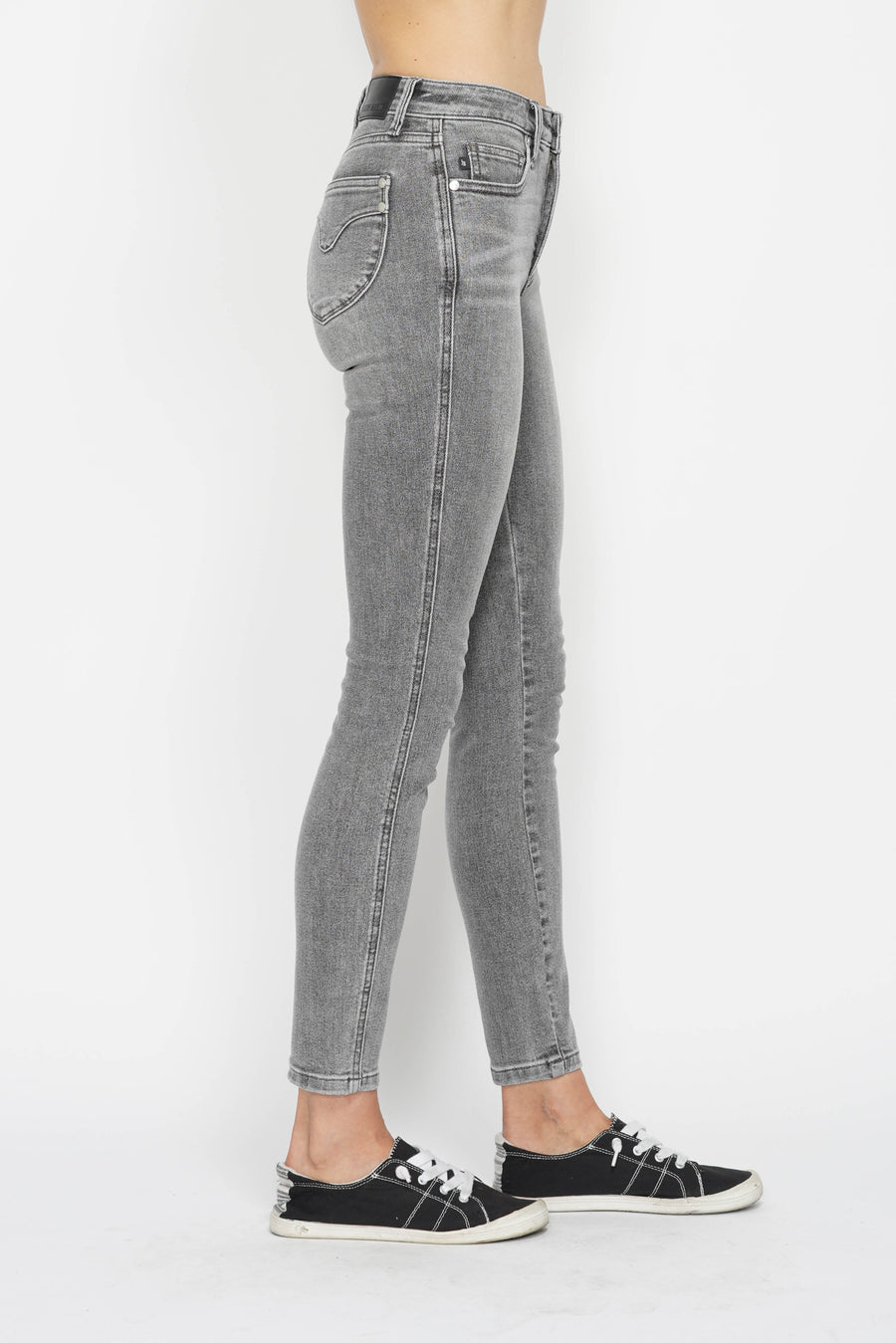 Frances | Mid Rise Tummy Control Shield Pockets Skinny (Judy Blue Style 88862)