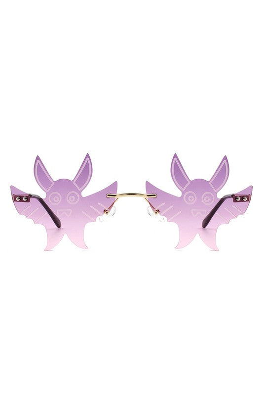 Frameless Party Gremlin Shape Novelty Sunglasses