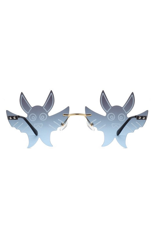 Frameless Party Gremlin Shape Novelty Sunglasses