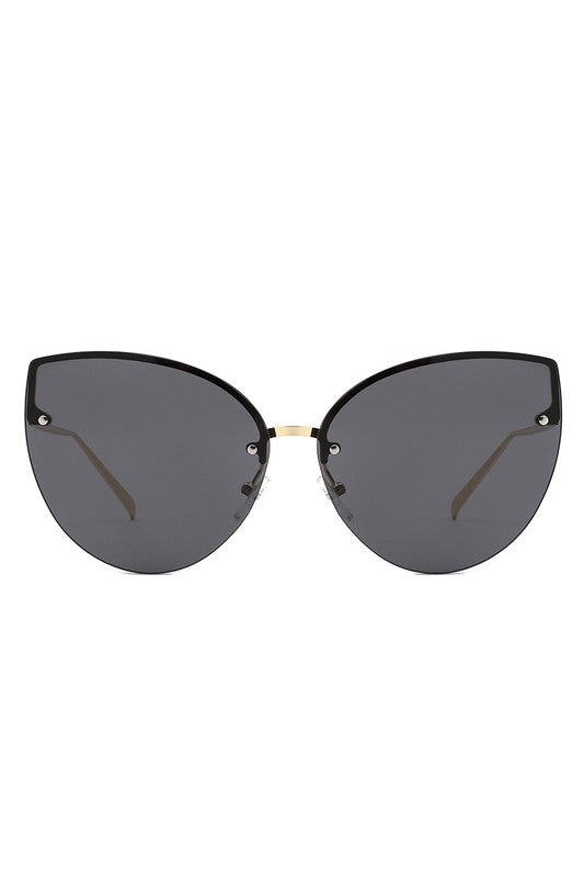 Cat Eye Rimless Chic Fashion Sunglasses