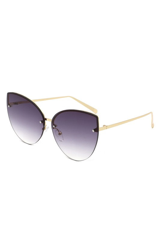 Cat Eye Rimless Chic Fashion Sunglasses