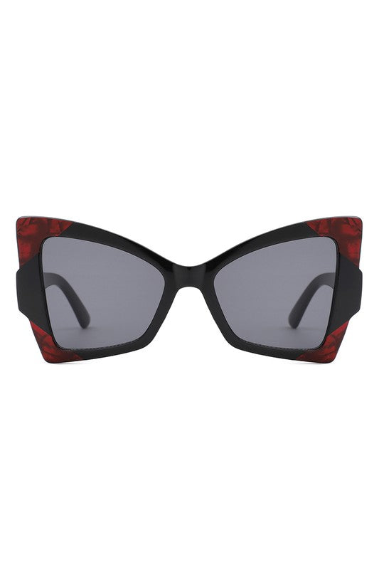 Oversize High Pointed Triangle Cat Eye Sunglasses