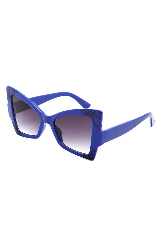 Oversize High Pointed Triangle Cat Eye Sunglasses