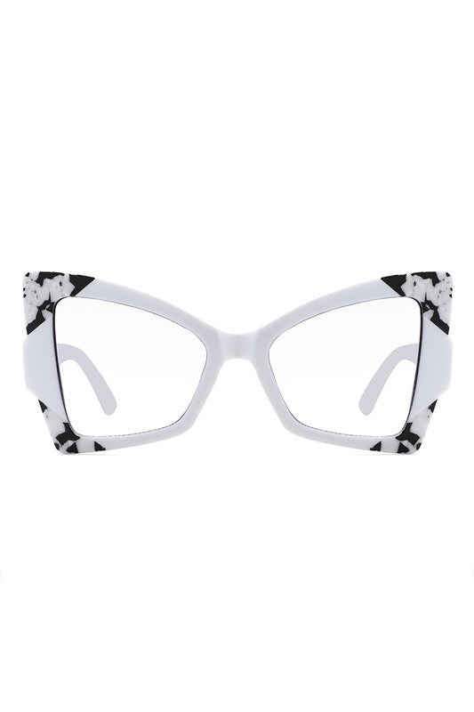 Oversize High Pointed Triangle Cat Eye Sunglasses