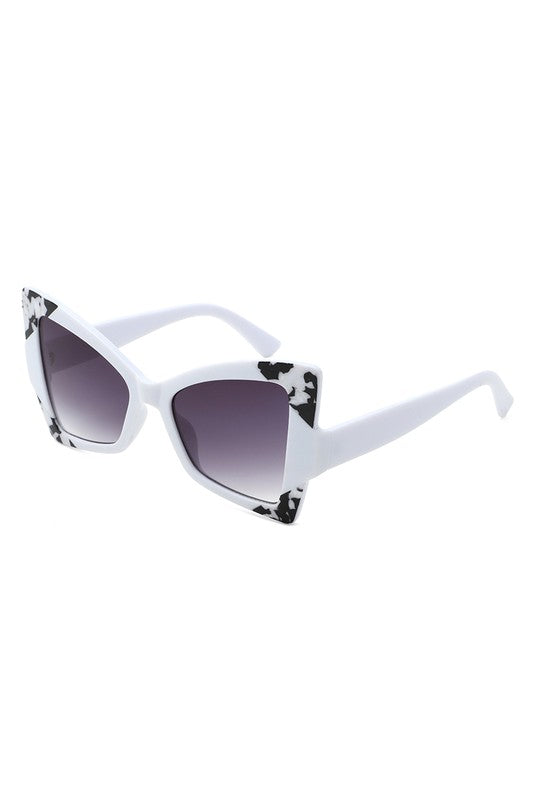 Oversize High Pointed Triangle Cat Eye Sunglasses