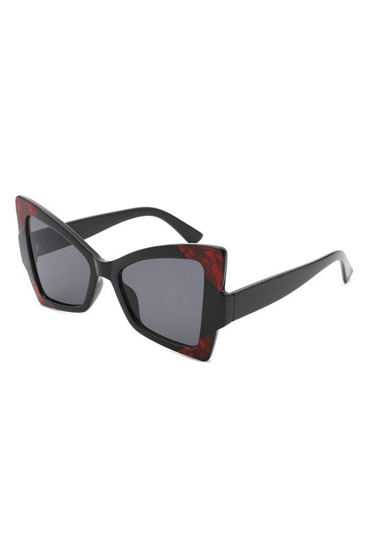 Oversize High Pointed Triangle Cat Eye Sunglasses