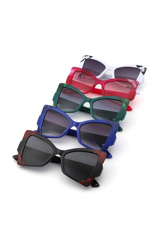 Oversize High Pointed Triangle Cat Eye Sunglasses