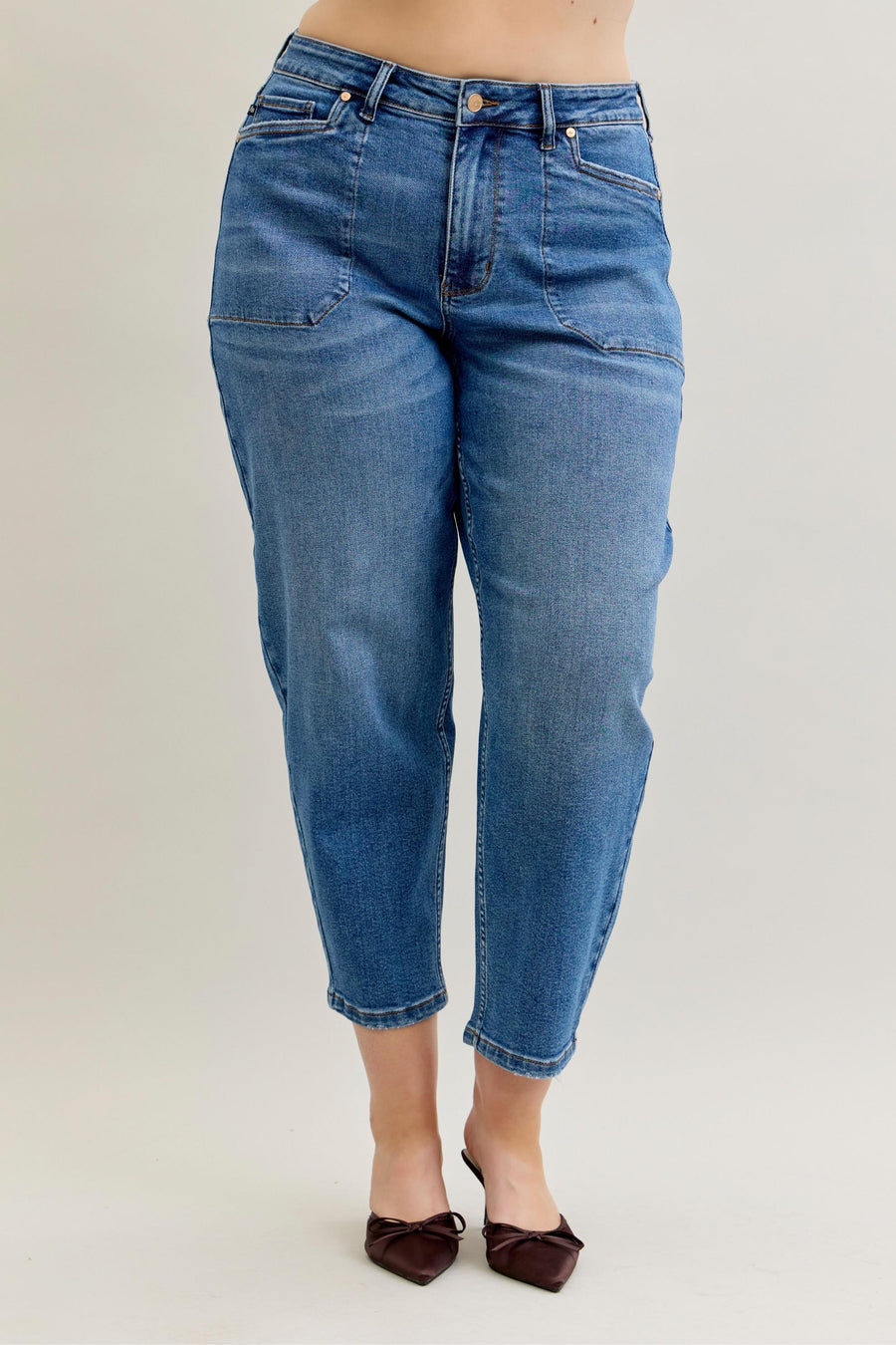 Olivia | High Waist Soft Barrel Leg (Judy Blue Style 881012)