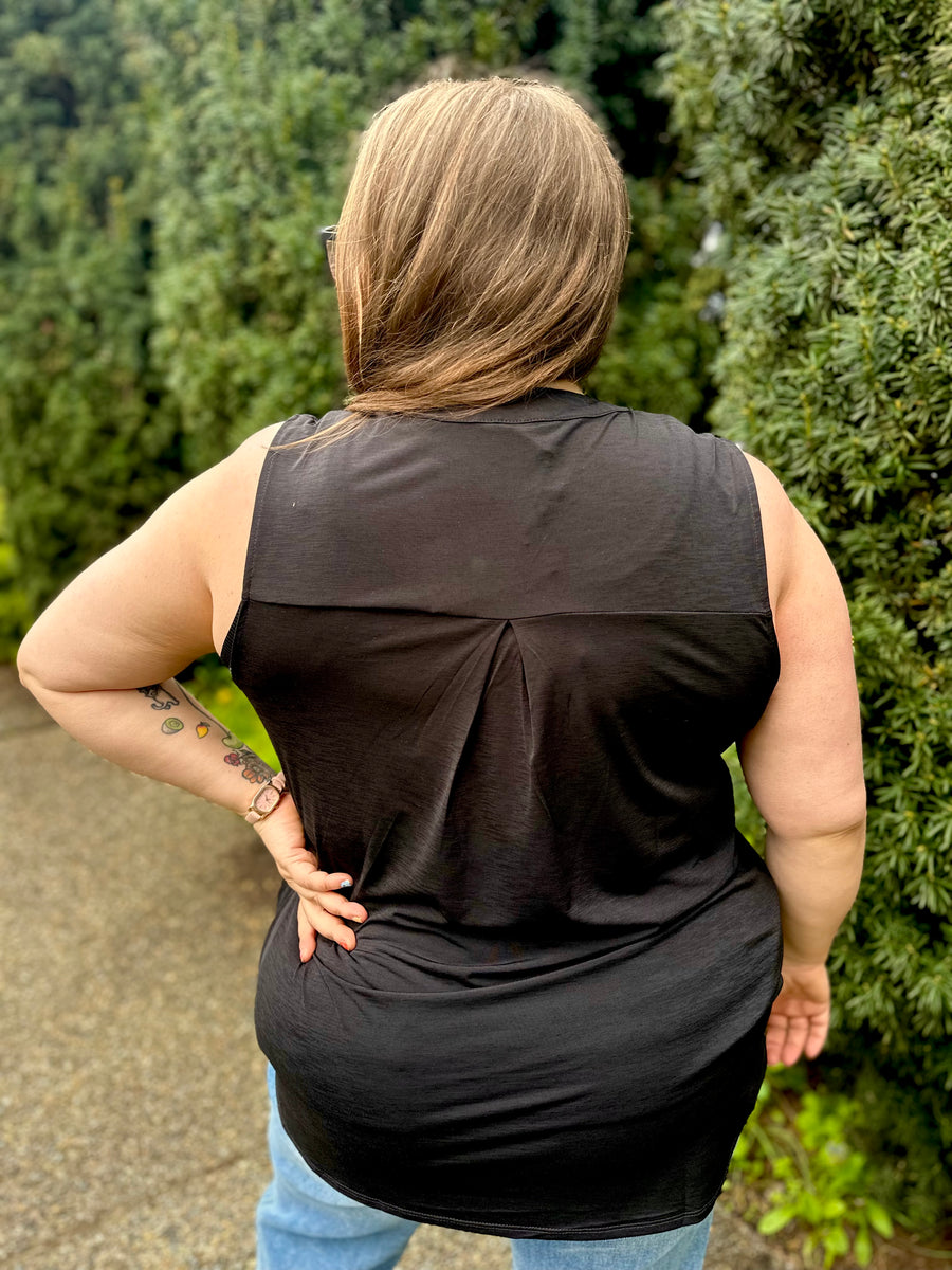 Lizzy Tank Top | Black *FINAL SALE* (Small Left)