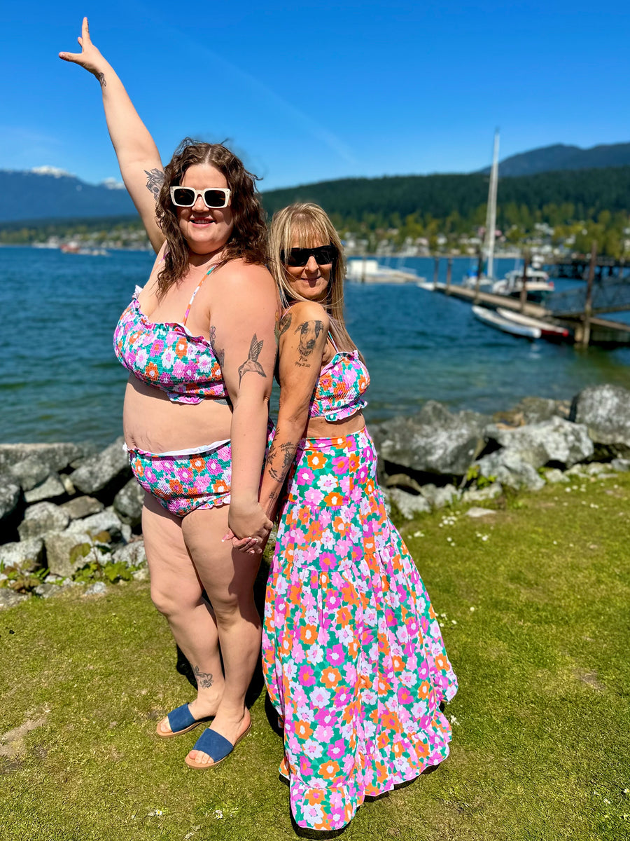 Amalfi Blooms | 2 Piece Swim Set | Warm Flora
