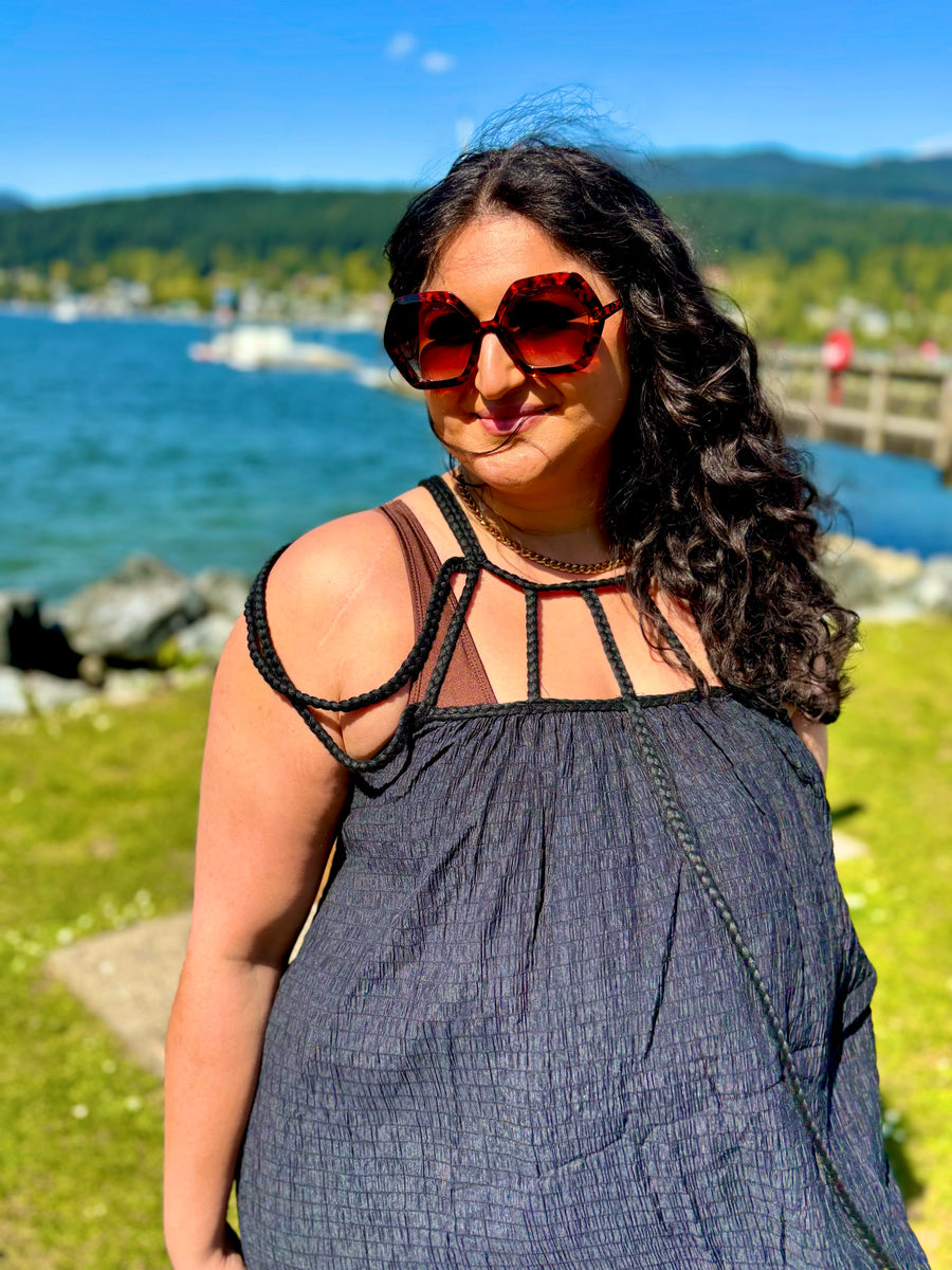 Ciao Bella | Strappy Cover Up Dress | Black
