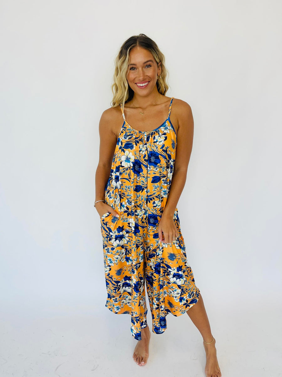 As You Wish Baggy Jumpsuit | Mustard Flora