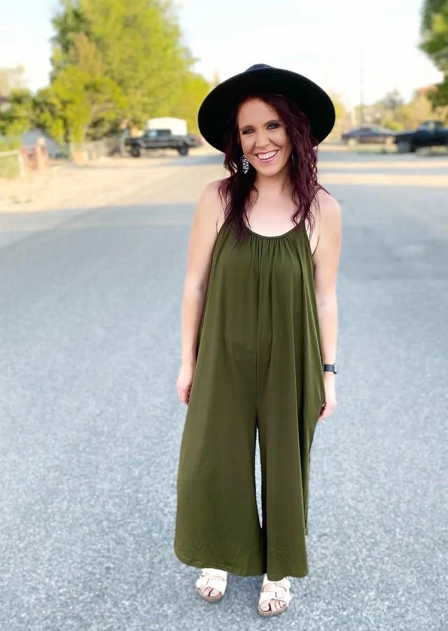 As You Wish Baggy Jumpsuit | Olive *FINAL SALE*