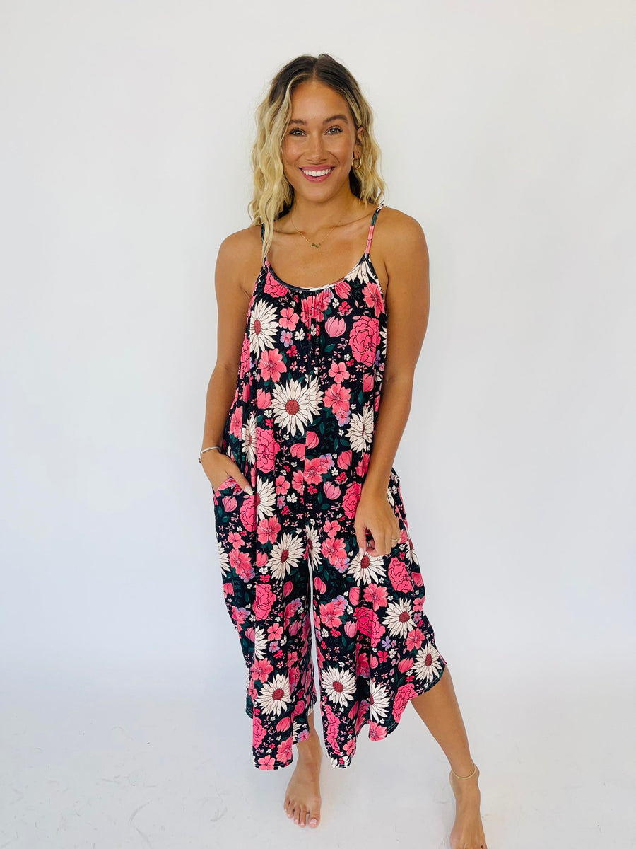 As You Wish Baggy Jumpsuit | Dusty Pink Boho