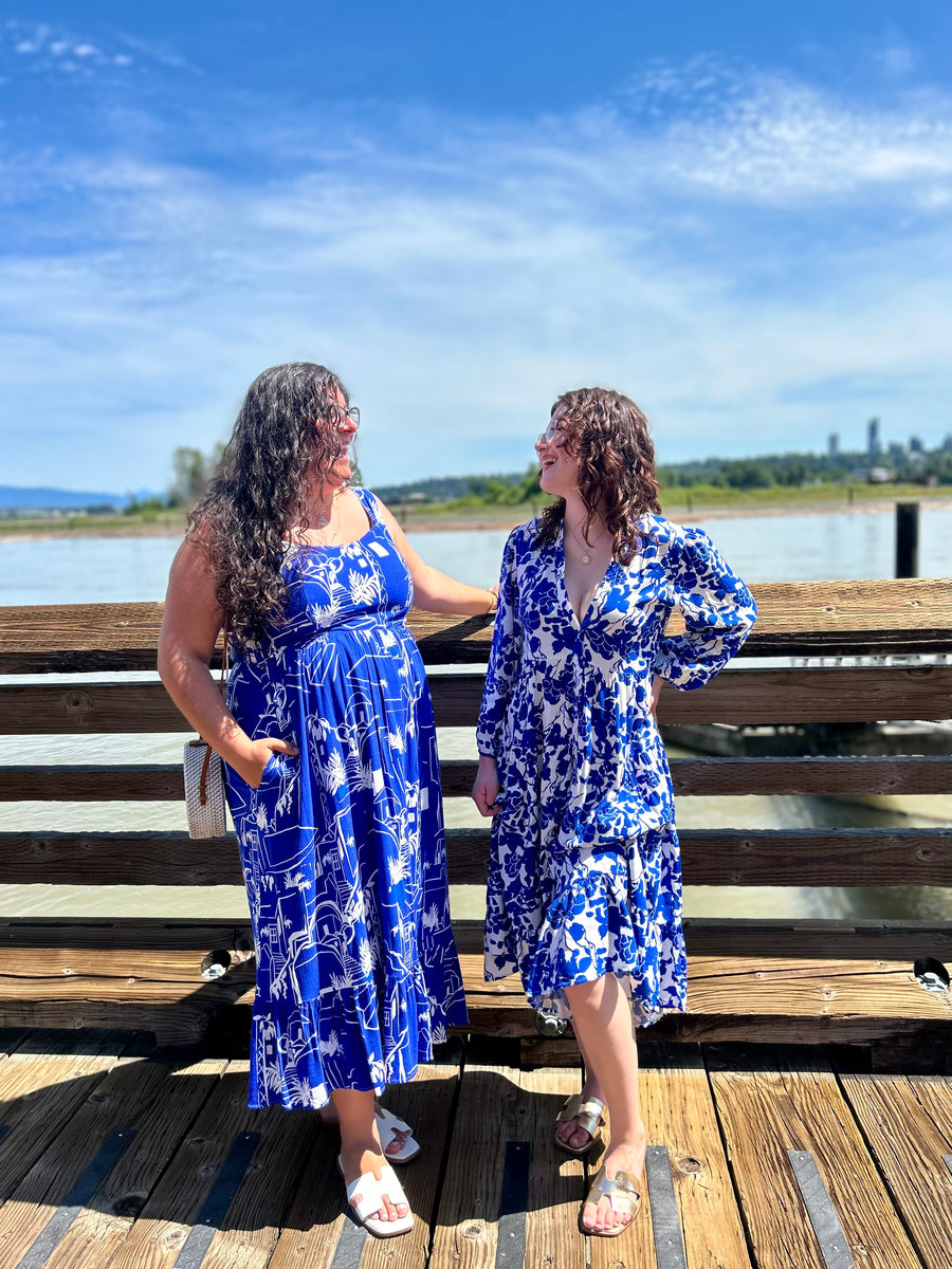 Persephone | Linen Blend Midi Dress