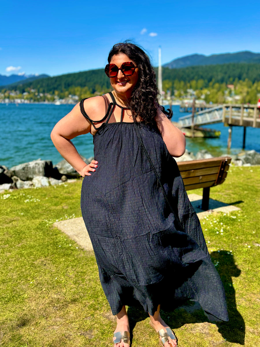 Ciao Bella | Strappy Cover Up Dress | Black