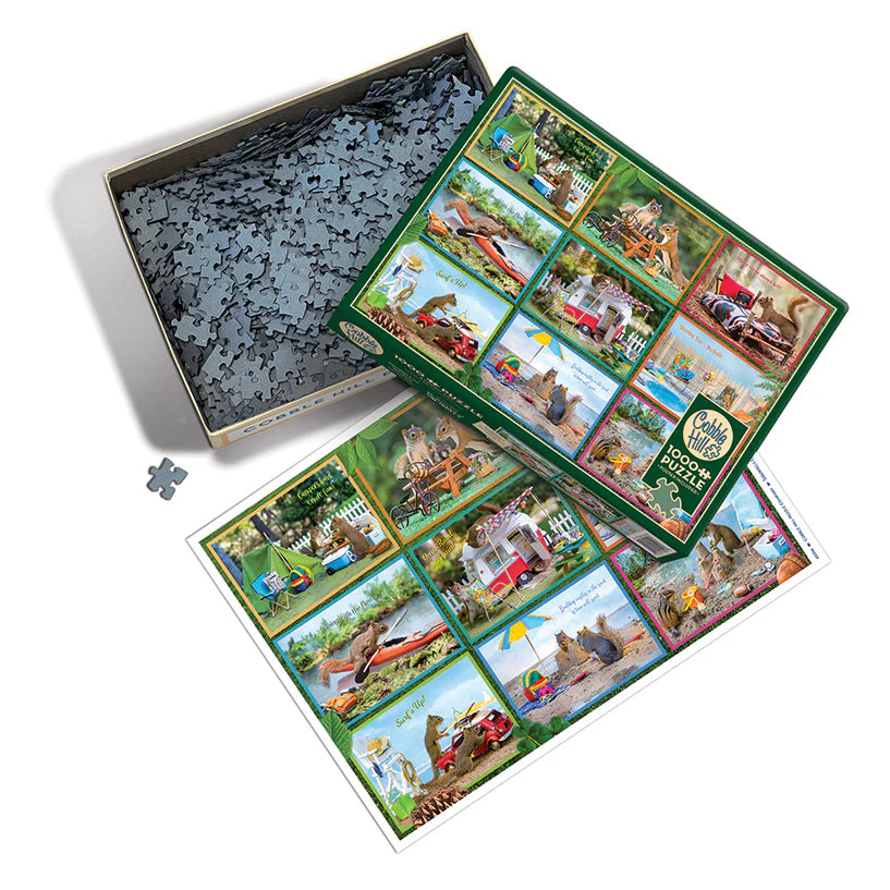 Squirrels On Vacation | 1000 Piece Puzzle (Cobble Hill)