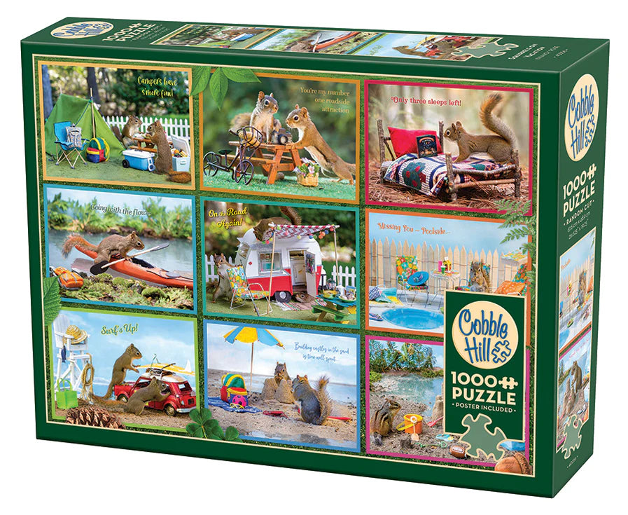 Squirrels On Vacation | 1000 Piece Puzzle (Cobble Hill)