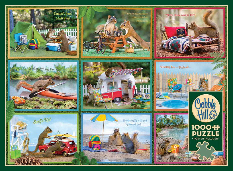Squirrels On Vacation | 1000 Piece Puzzle (Cobble Hill)