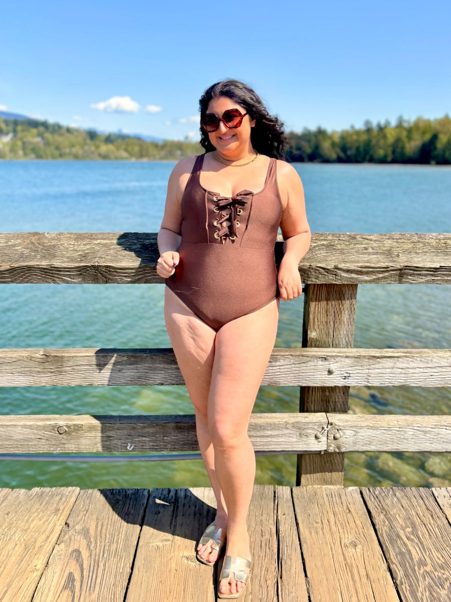 Coastal Couture | One Piece Swimsuit | Chocolate