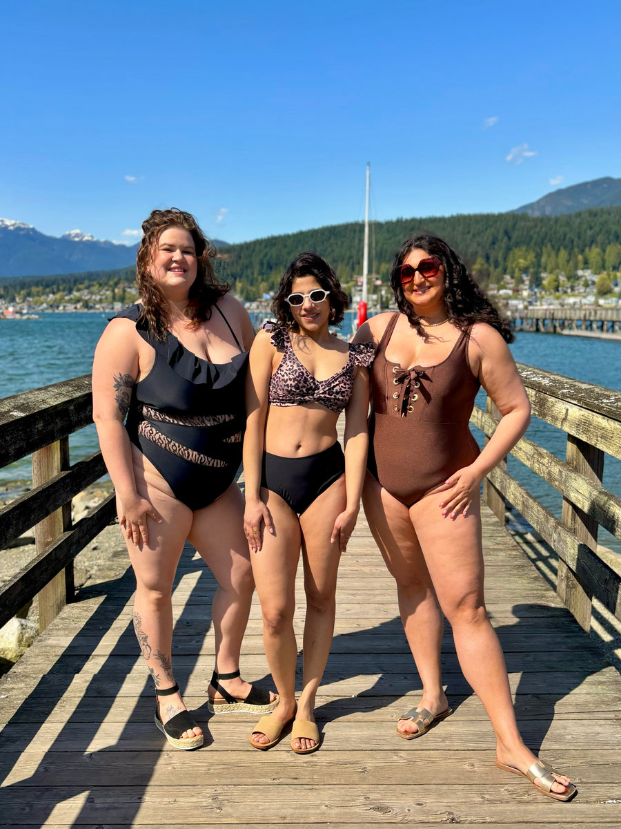 Bermuda Leopard | One Piece Swimsuit | Black