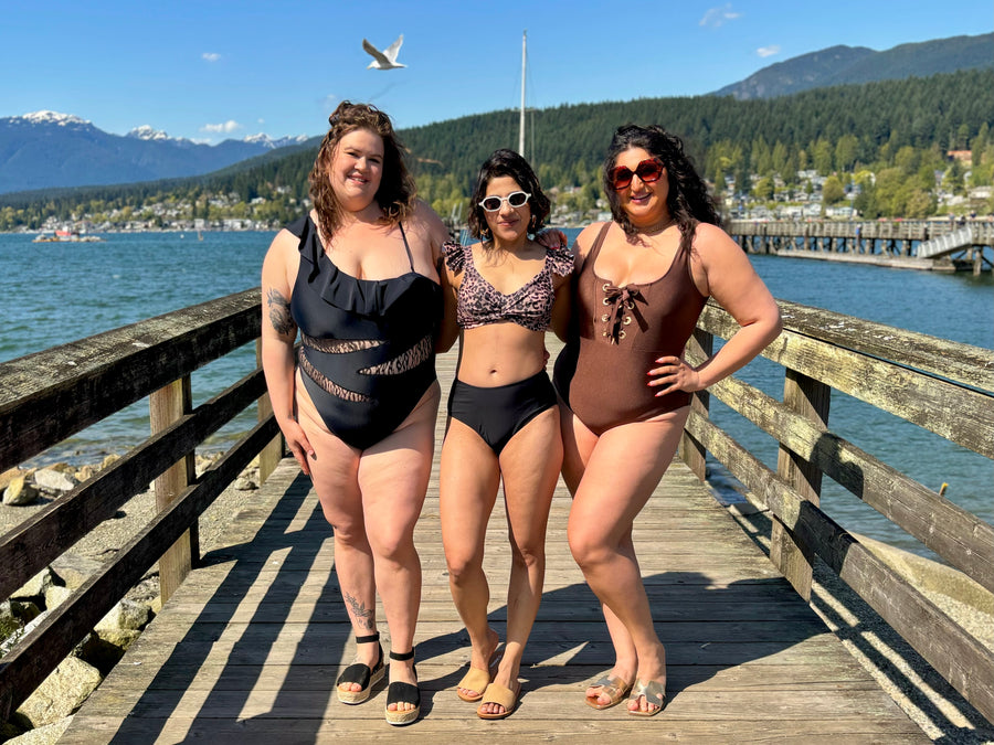 Bermuda Leopard | One Piece Swimsuit | Black