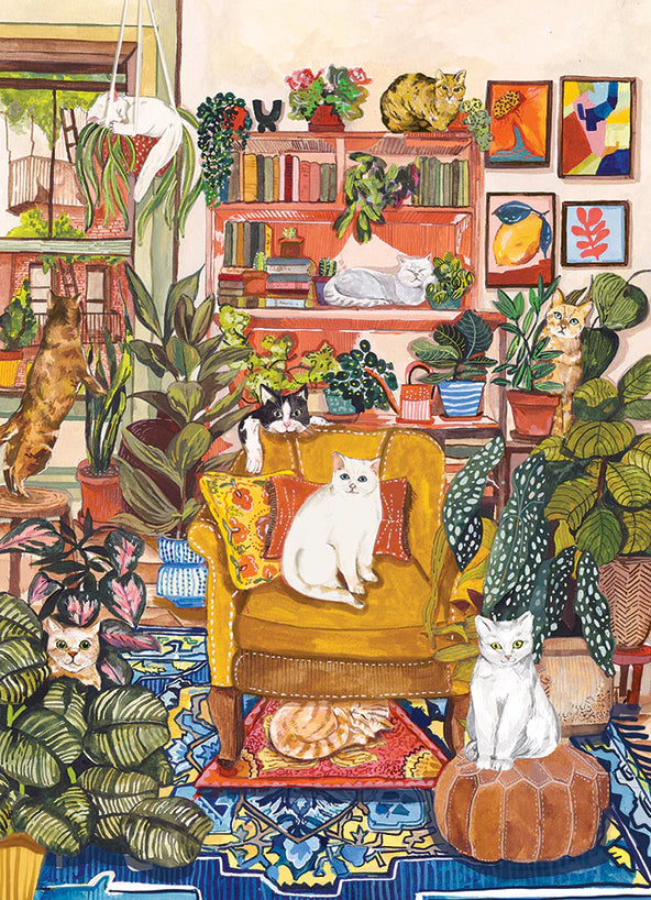 You Can Sit On The Floor | 500 Piece Cat Puzzle (Cobble Hill)